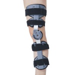 Telescopic ROM Knee Brace with Silicone Pad